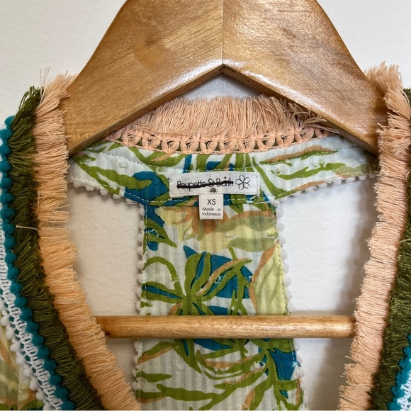 Poupette St. Barth Nava Maxi Dress in Green Orchid Size XS NWOT - Picture 6 of 8